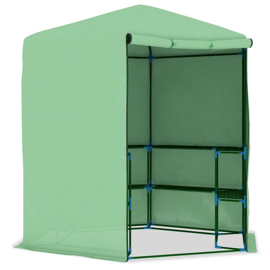 Serre avec étagères Acier 227x223 cm - 3
