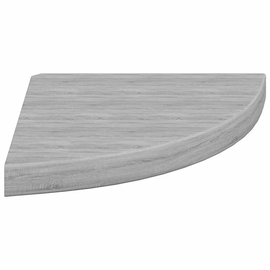 Étagère d'angle murale Gris béton 35x35x3,8 cm MDF - 6