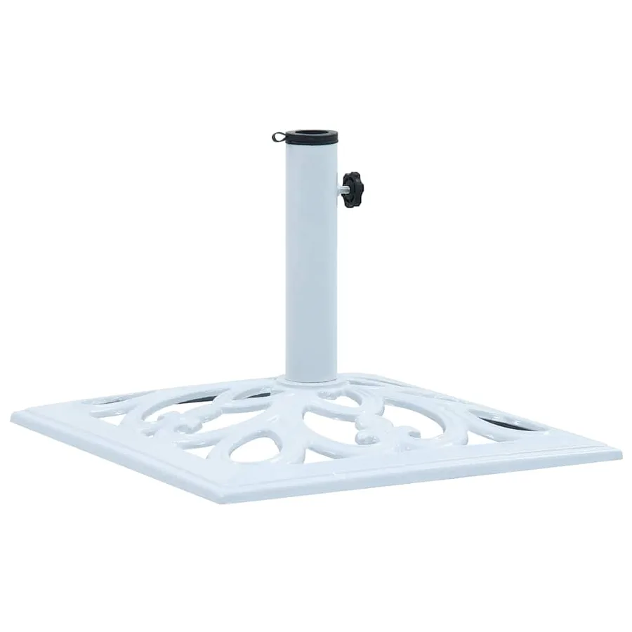 Socle de parasol Blanc 12 kg 49 cm Fonte - 2