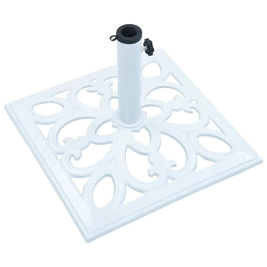 Socle de parasol Blanc 12 kg 49 cm Fonte - 5