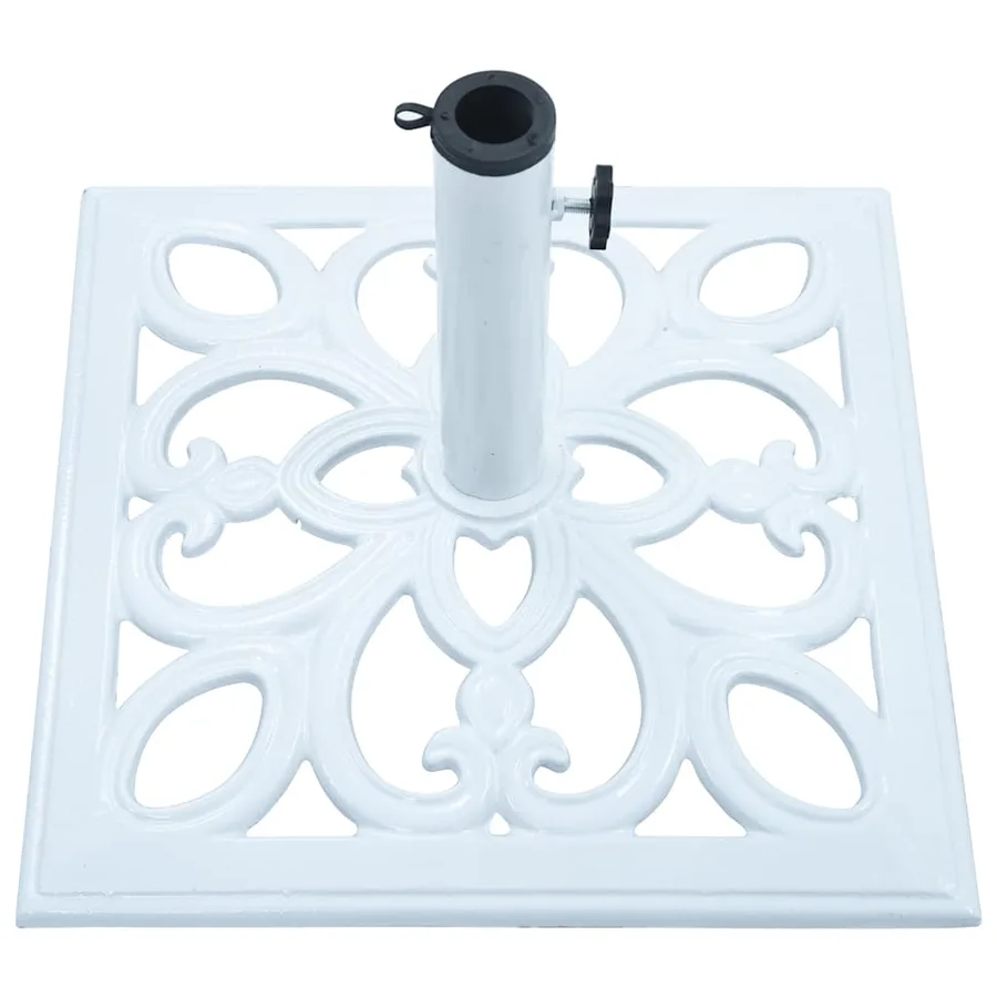 Socle de parasol Blanc 12 kg 49 cm Fonte - 6