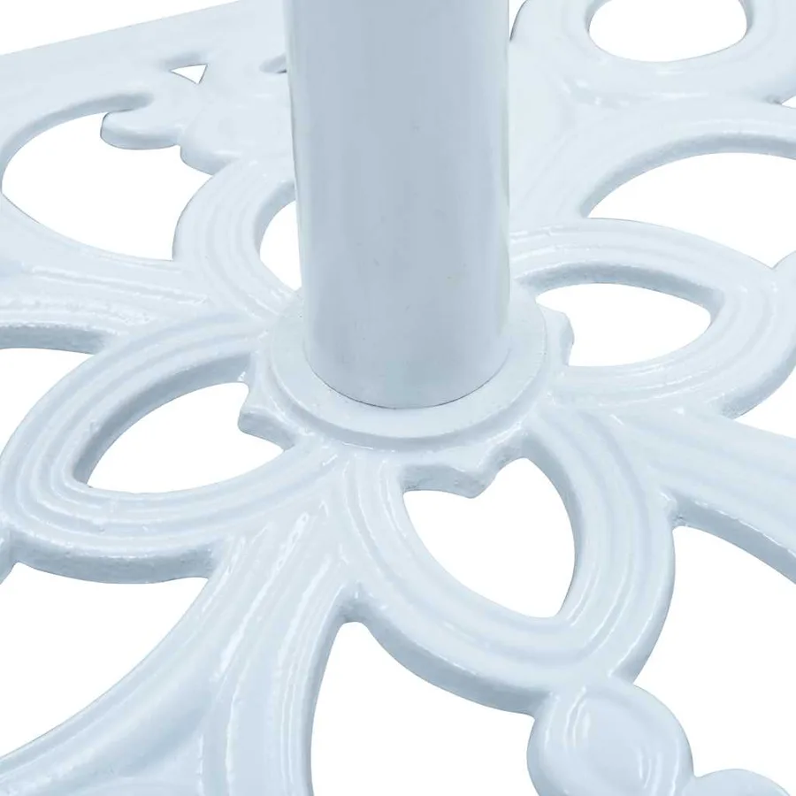 Socle de parasol Blanc 12 kg 49 cm Fonte - 8