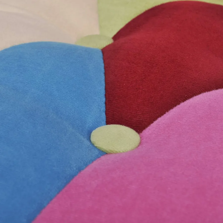 Chaise française au design patchwork tissu - 4