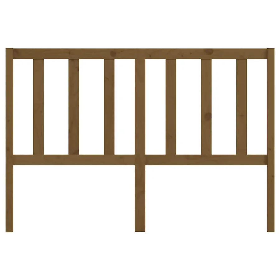 Tête de lit Marron miel 141x4x100 cm Bois massif de pin - 4