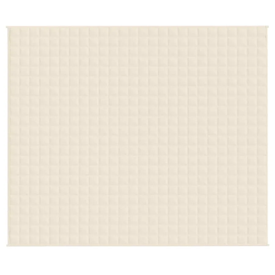 Couverture lestée Crème clair 220x260 cm 11 kg Tissu - 3