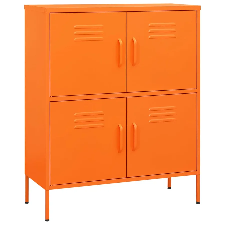 Armoire de rangement Orange 80x35x101,5 cm Acier - 2