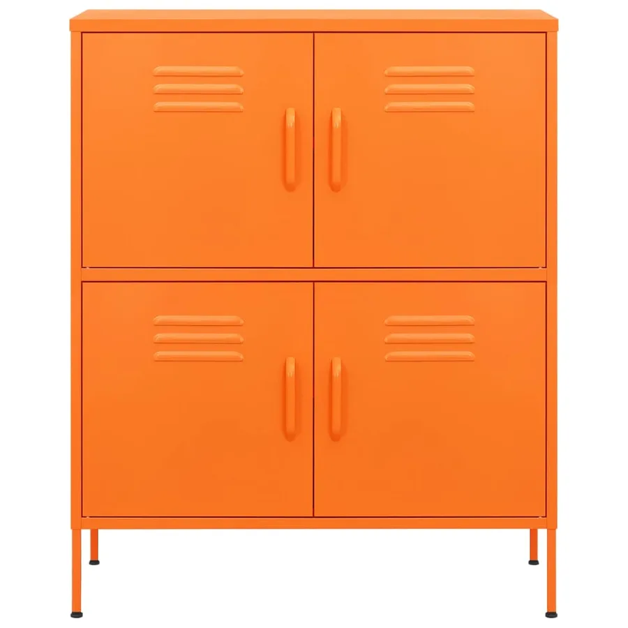 Armoire de rangement Orange 80x35x101,5 cm Acier - 3