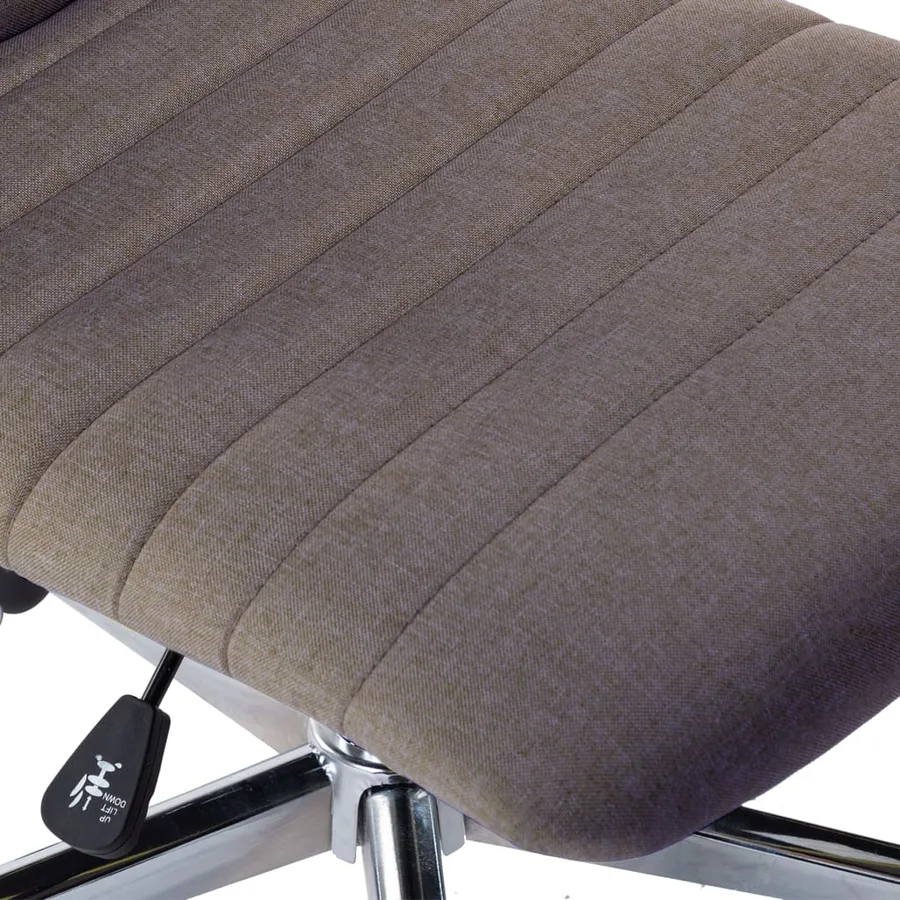 Chaises à manger lot de 2 taupe tissu - 8