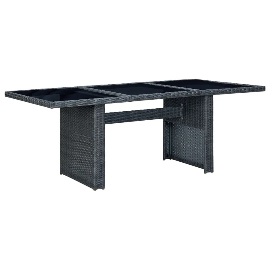 Ensemble à manger d'extérieur 9 pcs et coussins résine tressée - 14