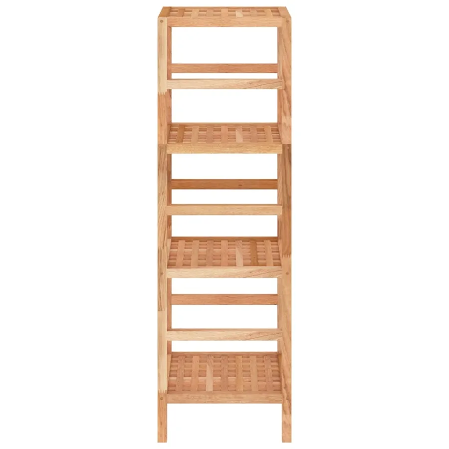 Étagère de salle de bain 35,5x35,5x112,5cm Bois massif de noyer - 4
