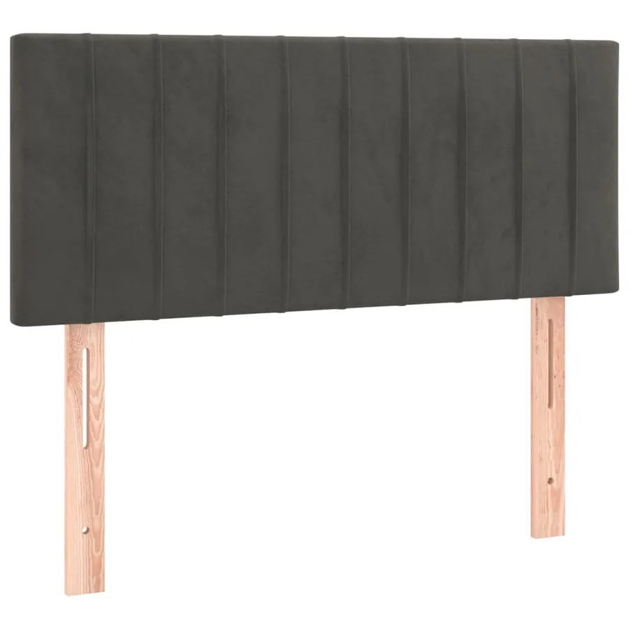 Tête de lit à LED Gris foncé 80x5x78/88 cm Velours - 4
