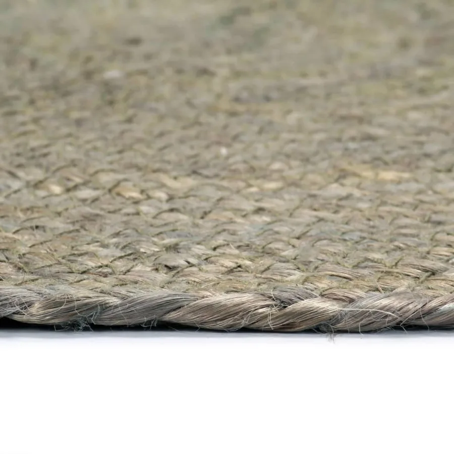 Napperons 6 pcs Gris Plain 38 cm Rond Jute - 3