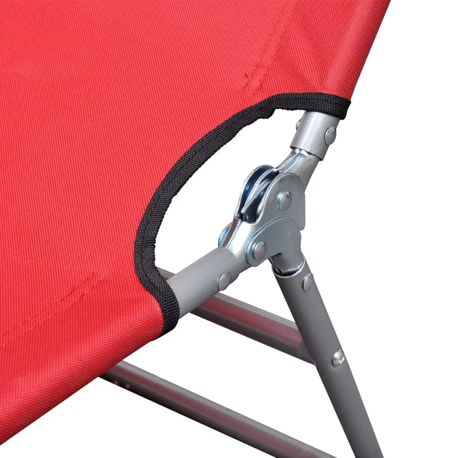 Chaise longue avec coussin de tête acier enduit de poudre vert - 19