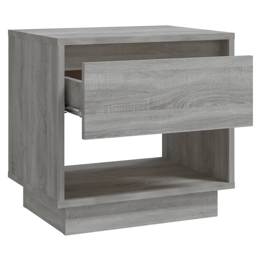 Tables de chevet 2 pcs Sonoma gris 45x34x44cm Bois d'ingénierie - 6