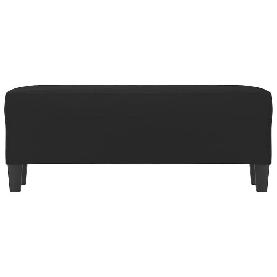 Banc Noir 100x35x41 cm Tissu microfibre - 3