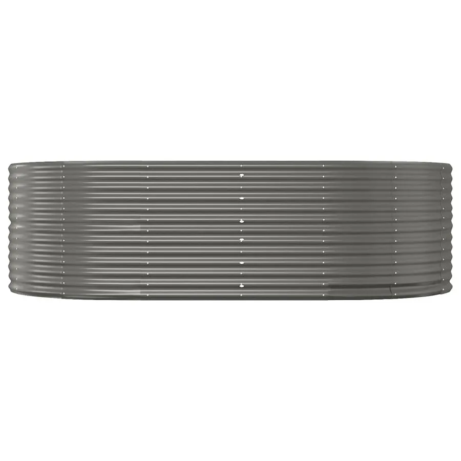 Lit surélevé de jardin Gris 212x140x68cm Acier galvanisé - 3