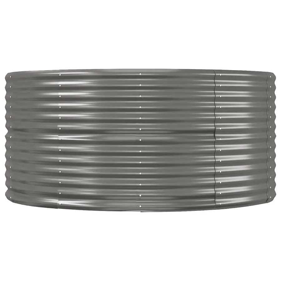 Lit surélevé de jardin Gris 212x140x68cm Acier galvanisé - 4
