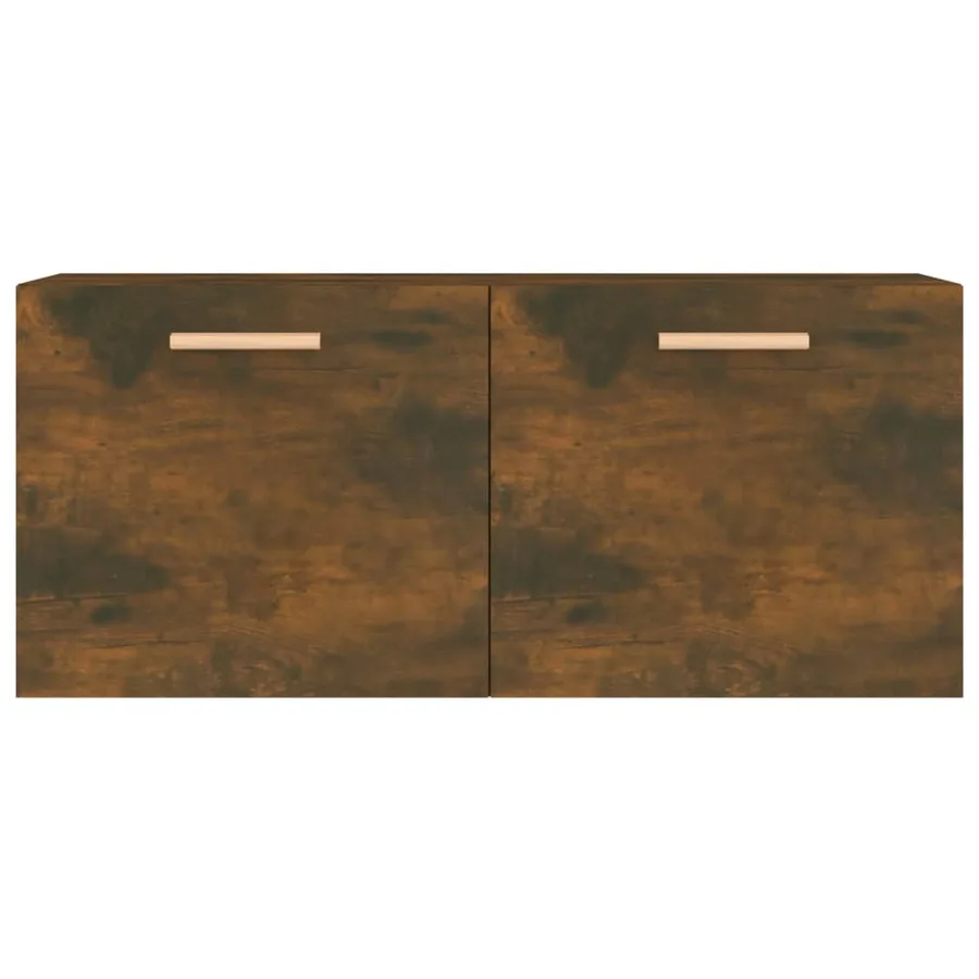 Armoire murale Chêne fumé 80x35x36,5 cm Bois d'ingénierie - 5