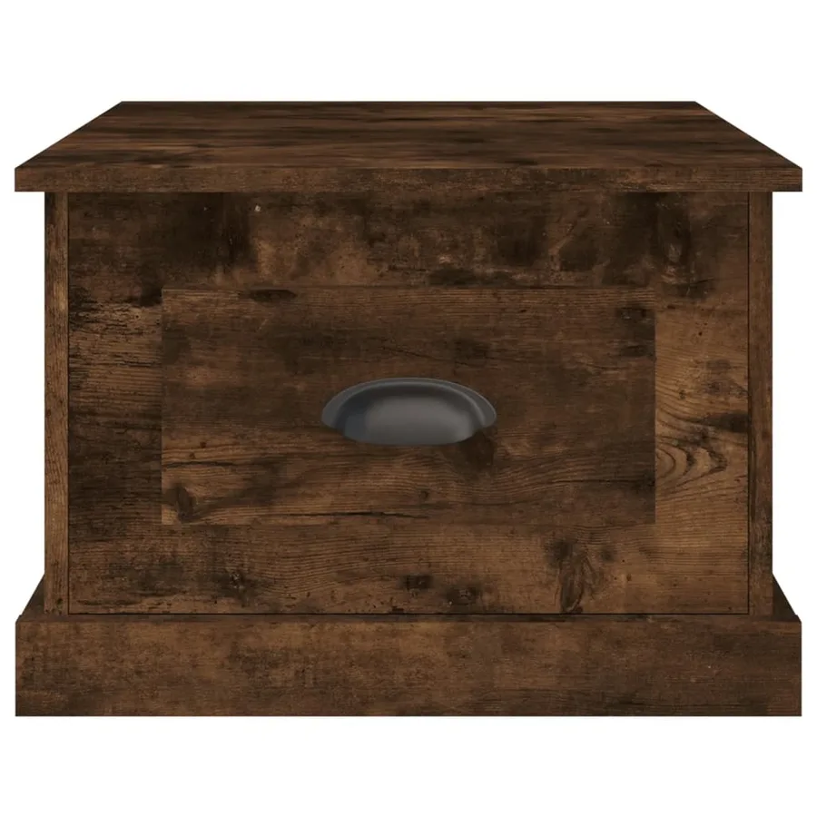 Table basse Chêne fumé 50x50x35 cm Bois d'ingénierie - 6