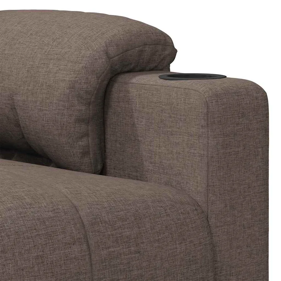 Fauteuil de massage Taupe Tissu - 7