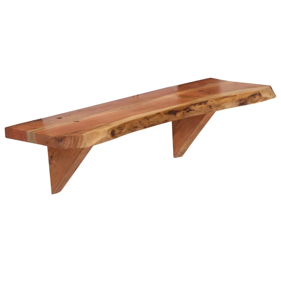 Étagères murales 2 pcs 60x20x18 cm Bois d'acacia massif - 3