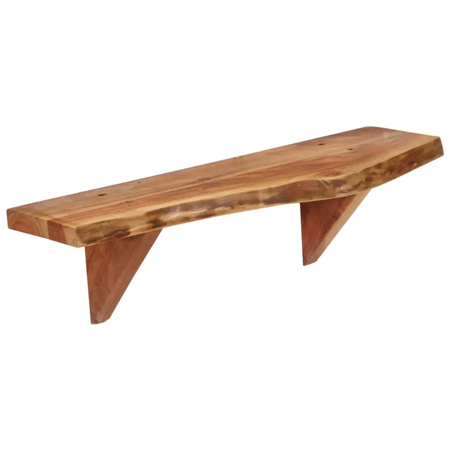 Étagères murales 2 pcs 60x20x18 cm Bois d'acacia massif - 4