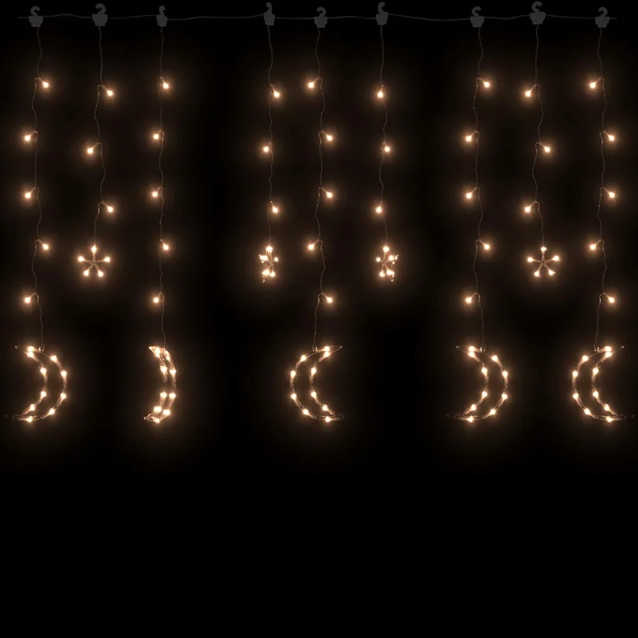 Guirlande lumineuse étoile et lune avec télécommande 138 LED - 3