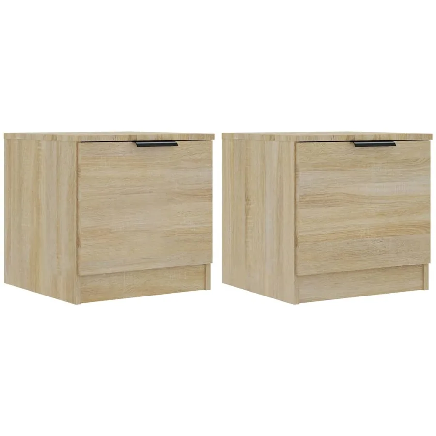 Tables de chevet 2 pcs Chêne sonoma 40x39x40 cm - 2