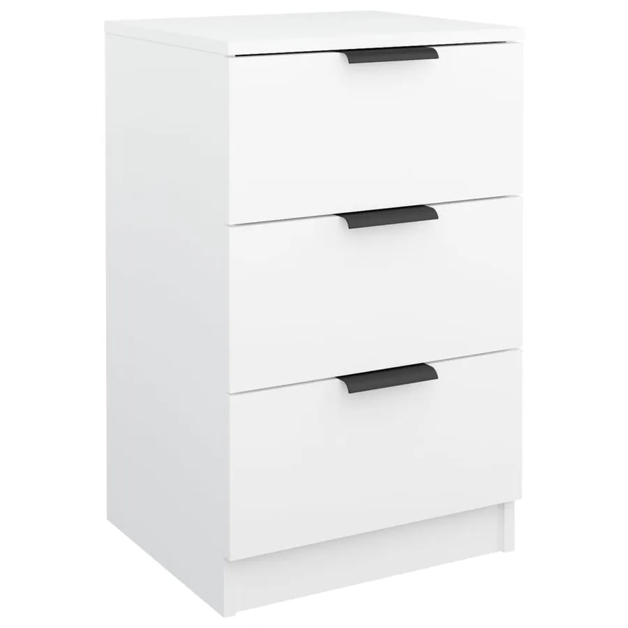 Tables de chevet 2 pcs Blanc 40x36x65 cm - 4