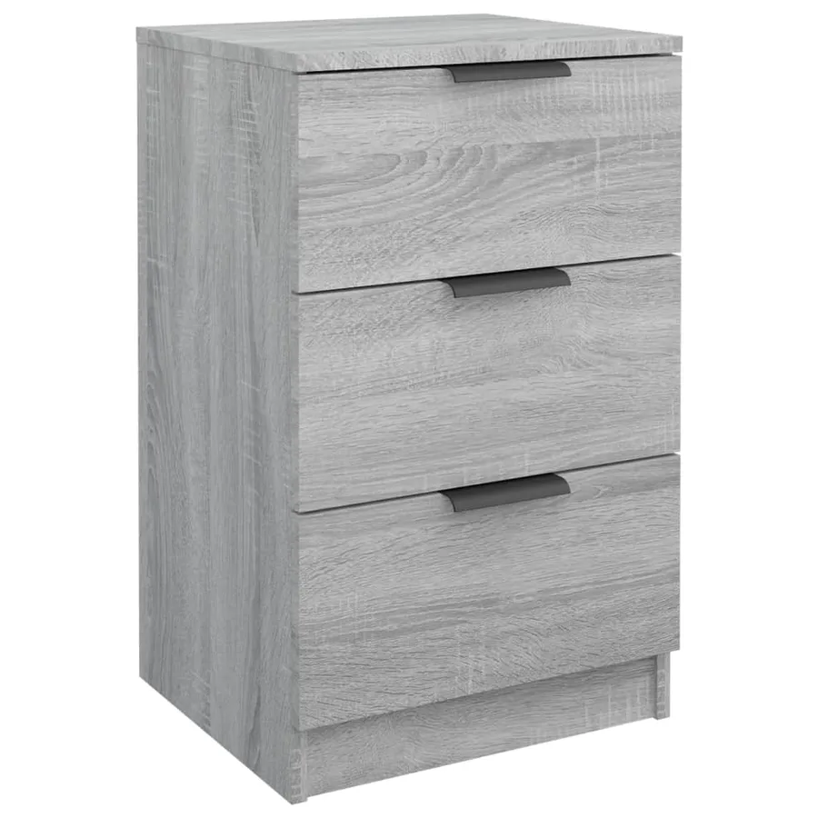 Tables de chevet 2 pcs Sonoma gris 40x36x65 cm - 4