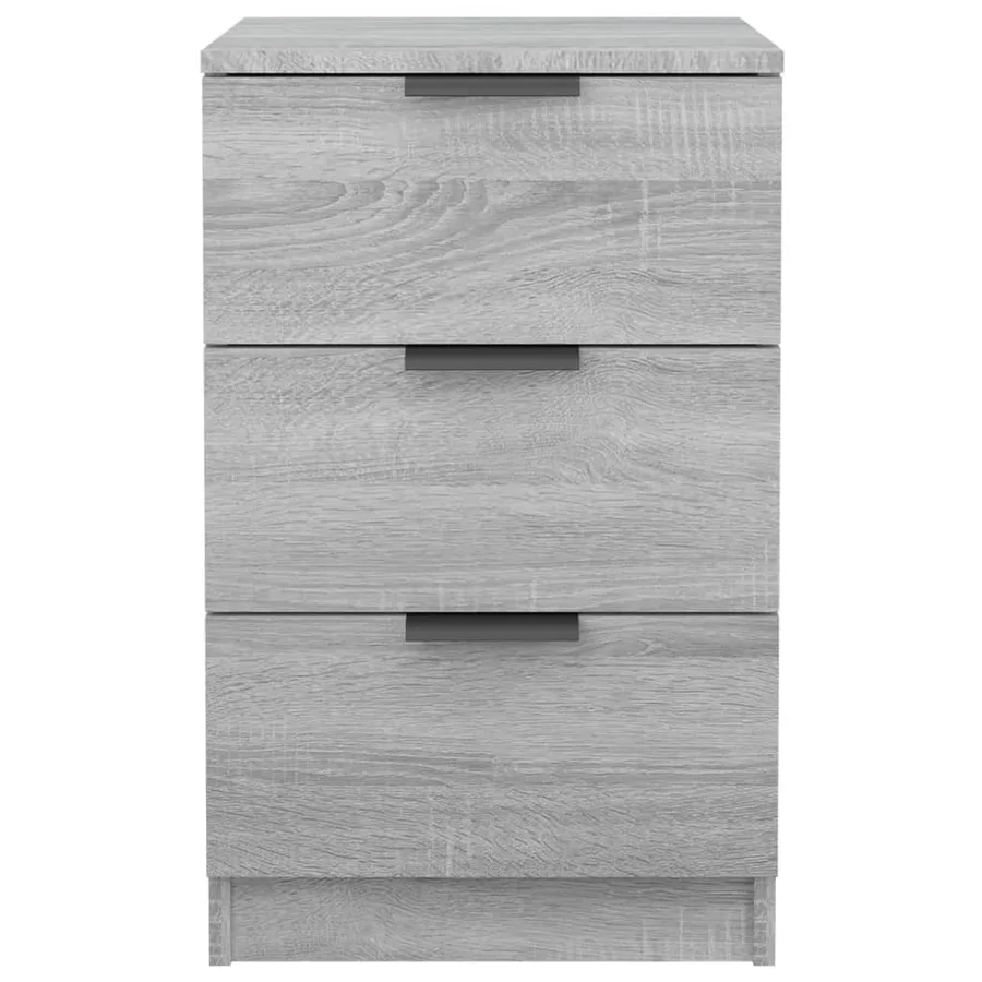 Tables de chevet 2 pcs Sonoma gris 40x36x65 cm - 5