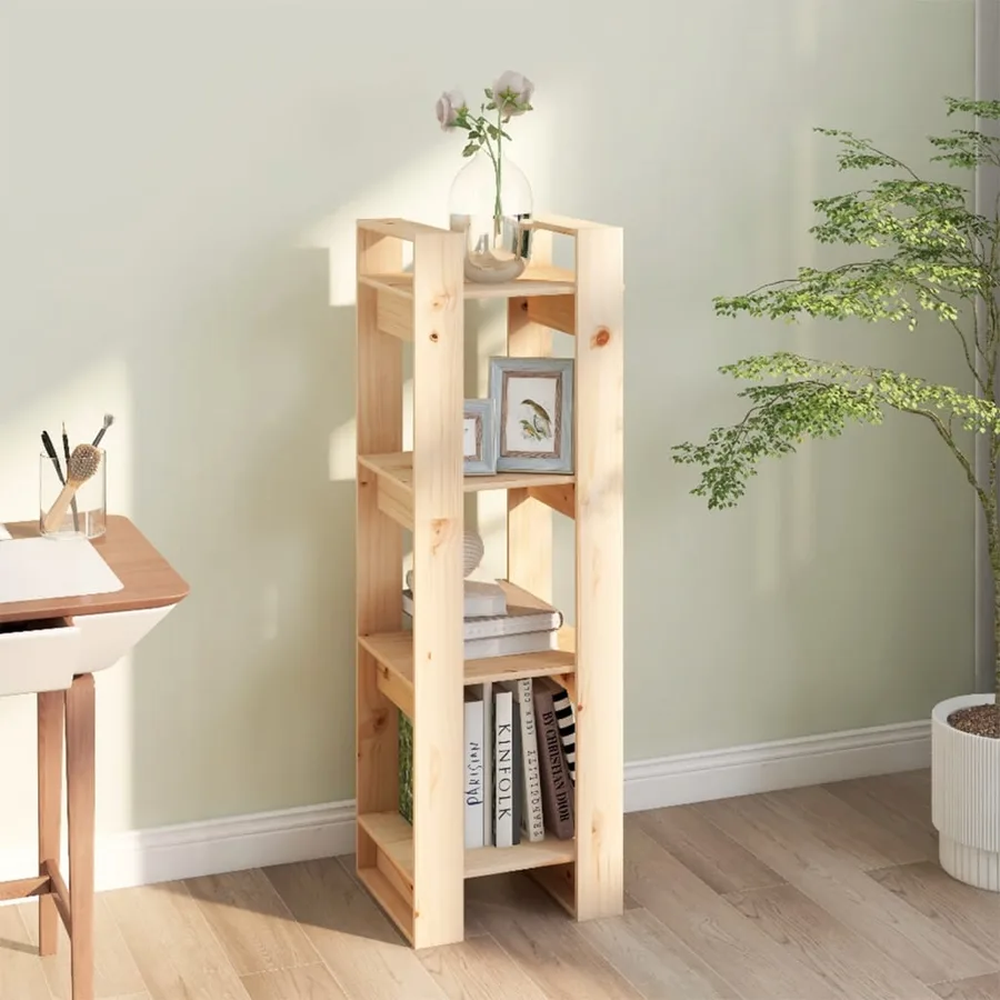 Bibliothèque/Séparateur de pièce 41x35x125 cm pin massif - 6