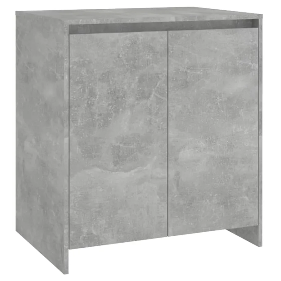 Buffets 3 pcs Gris béton Bois d'ingénierie - 5