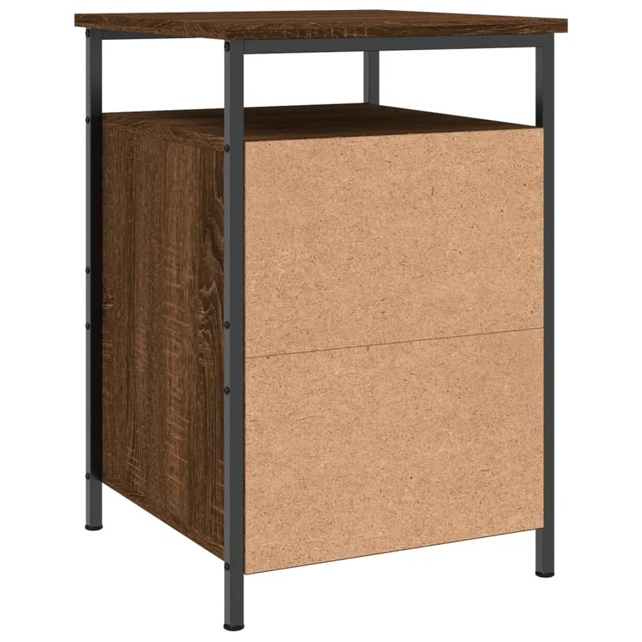 Tables de chevet 2pcs Chêne marron 40x42x60cm Bois d'ingénierie - 9