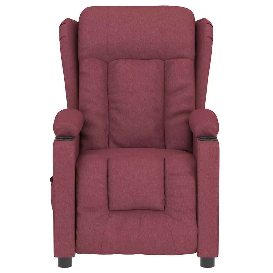 Fauteuil électrique de massage Bordeaux Tissu - 4