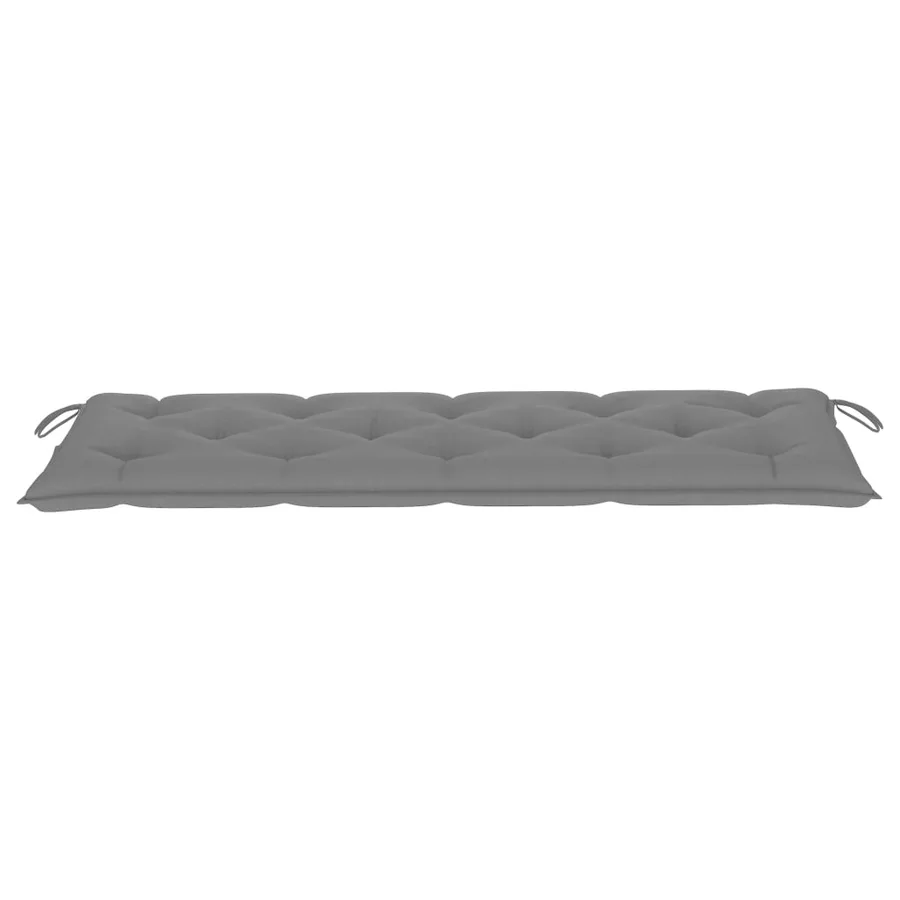 Banc de jardin empilable et coussin 159 cm Bois de teck massif - 3