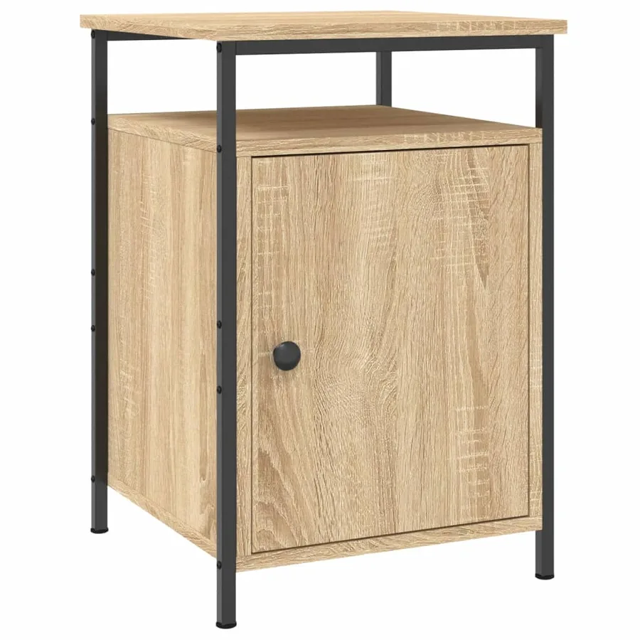 Tables de chevet 2pcs chêne sonoma 40x42x60cm bois d'ingénierie - 3