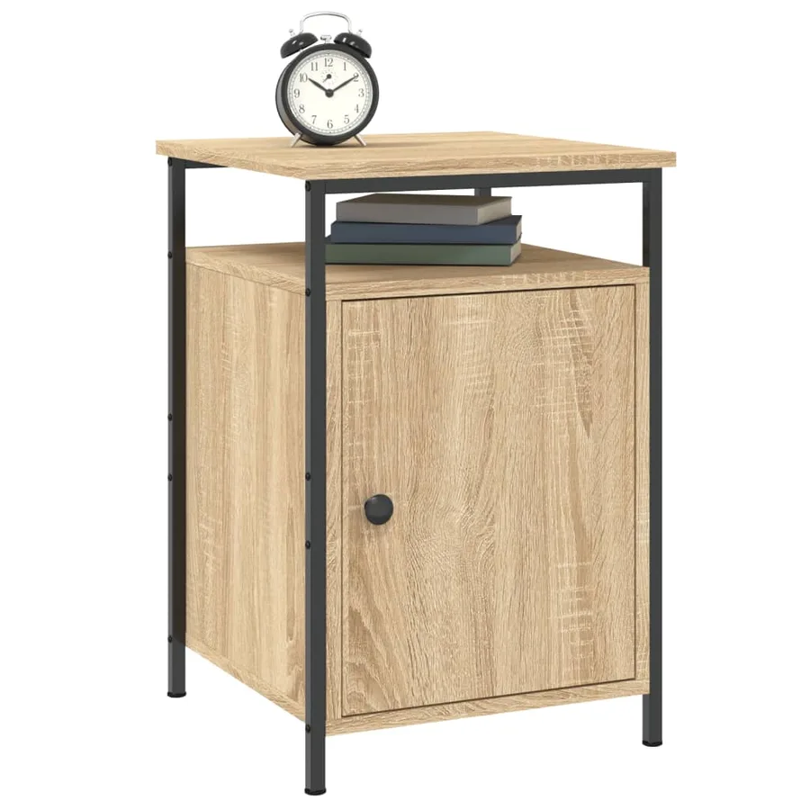 Tables de chevet 2pcs chêne sonoma 40x42x60cm bois d'ingénierie - 4