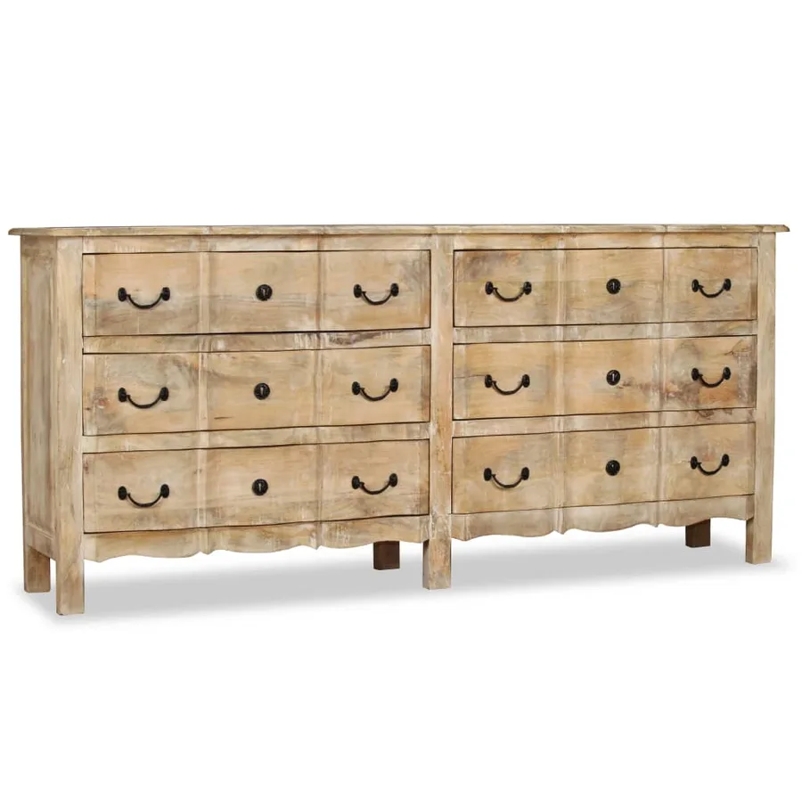 Buffet Bois de manguier solide 200x40x90 cm - 10