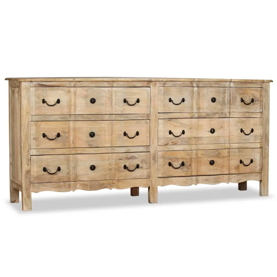 Buffet Bois de manguier solide 200x40x90 cm - 11
