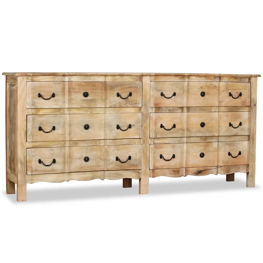 Buffet Bois de manguier solide 200x40x90 cm - 12