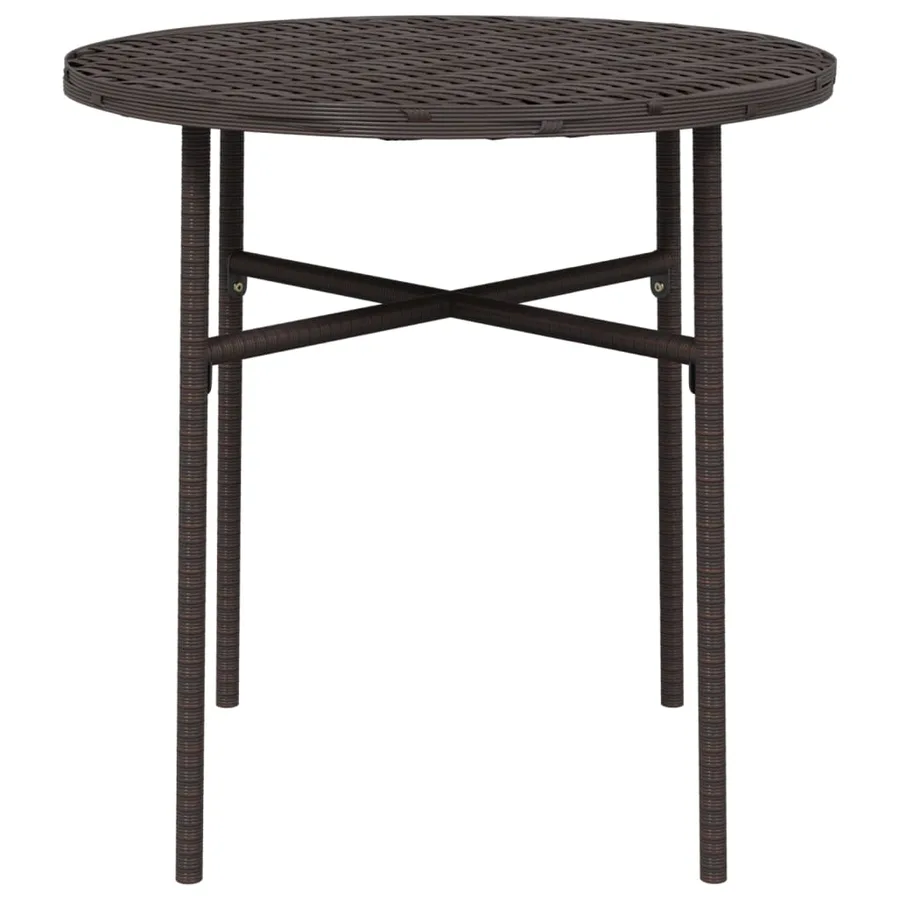 Table à thé Marron 45 cm Résine tressée - 3