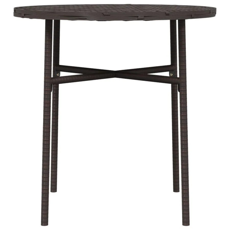 Table à thé Marron 45 cm Résine tressée - 4