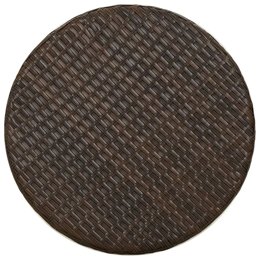 Table à thé Marron 45 cm Résine tressée - 5