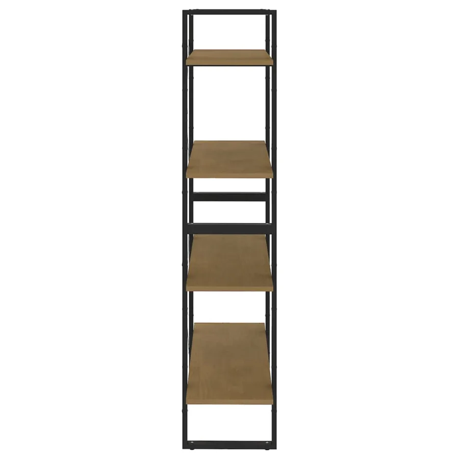 Bibliothèque à 4 niveaux 80x30x140 cm bois de pin massif - 6