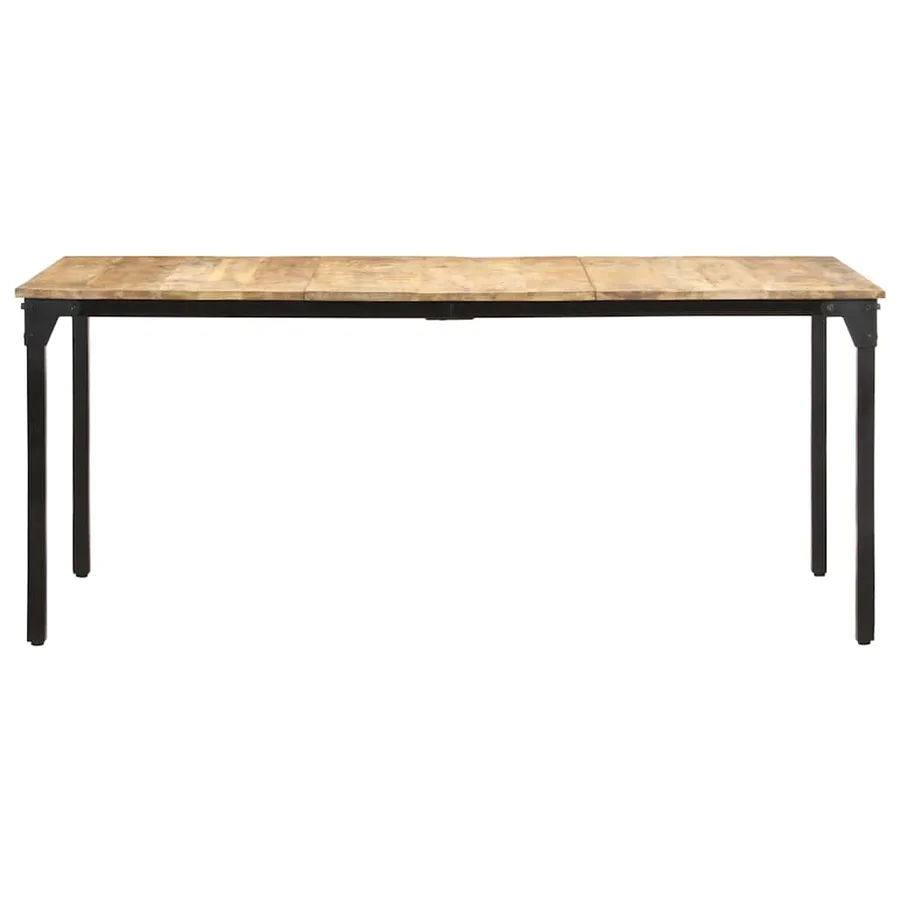 Table à manger 180x90x76 cm Bois de manguier brut - 2
