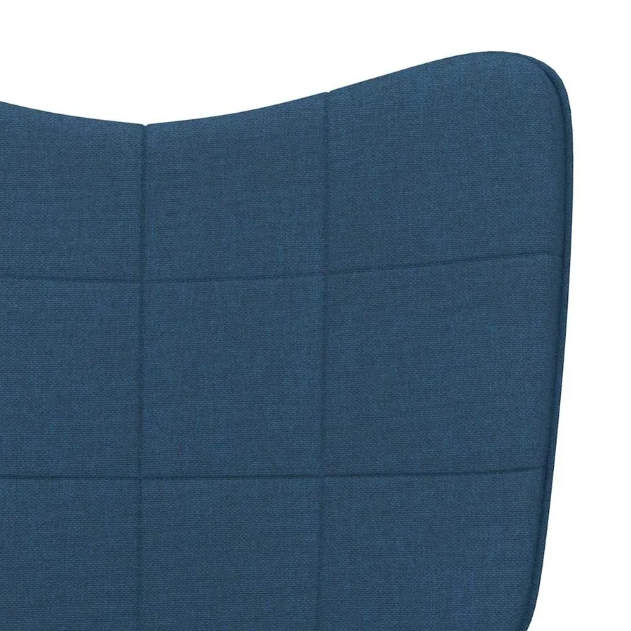 Chaise de relaxation Bleu Tissu - 6