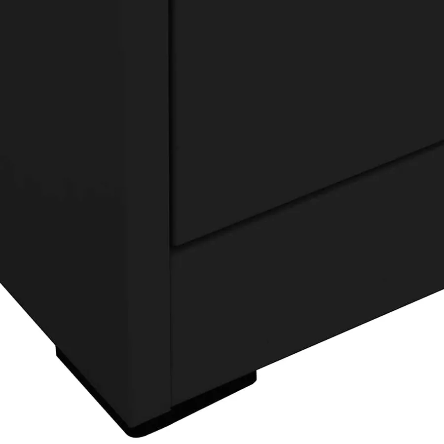 Classeur Noir 46x62x133 cm Acier - 5