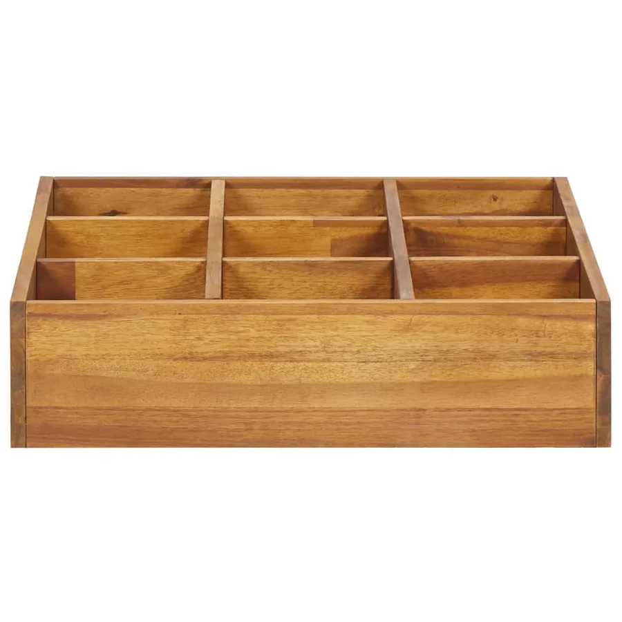 Lit surélevéde jardin à herbes Bois d'acacia massif 60x60x15 cm - 3