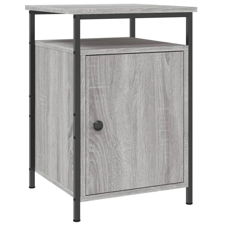 Tables de chevet 2 pcs sonoma gris 40x42x60cm bois d'ingénierie - 3